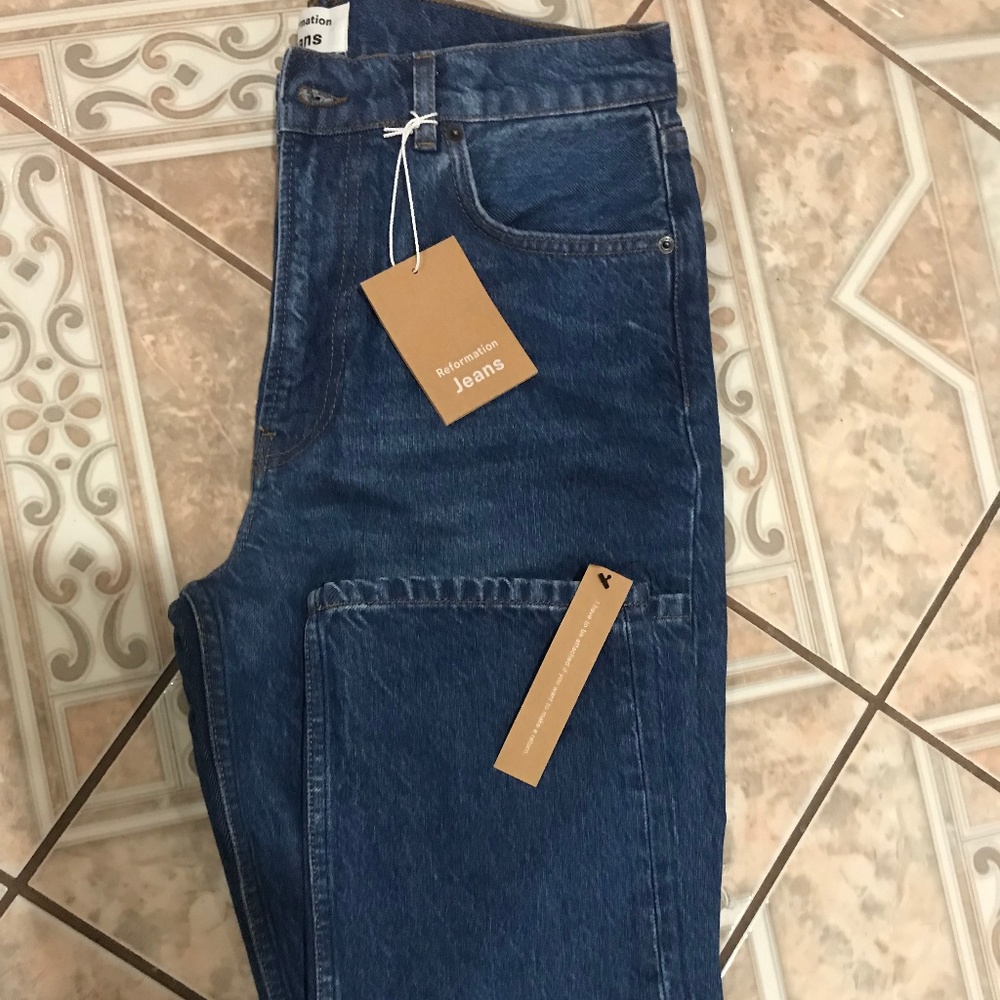 Reformation Julia Crop High Cigarette Jean Size 30